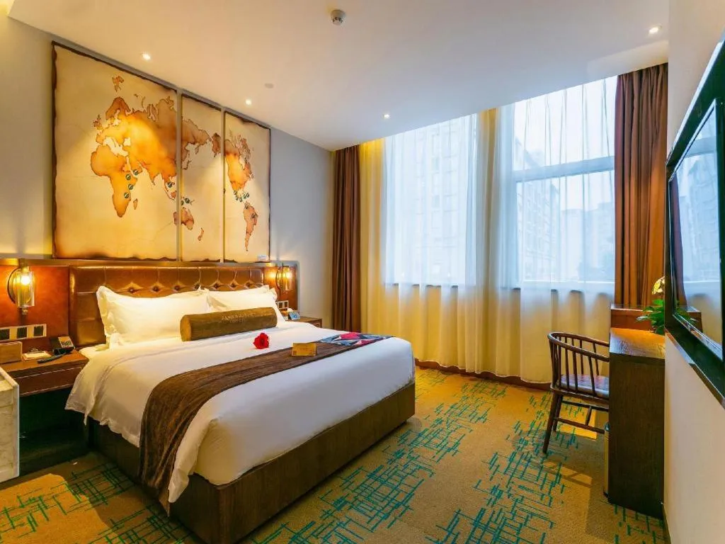 Bed in James Joyce Coffetel Chengdou Wuqing Wanda Plaza