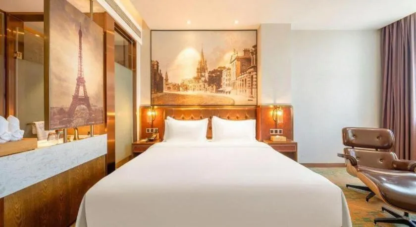 Bed in James Joyce Coffetel Chengdou Wuqing Wanda Plaza