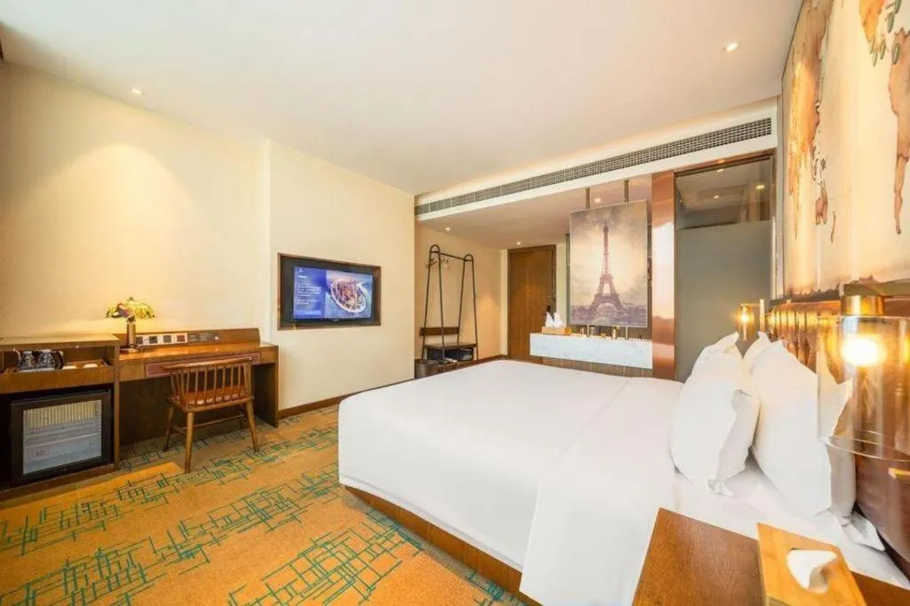Bed in James Joyce Coffetel Chengdou Wuqing Wanda Plaza