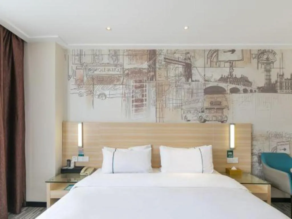 Bed in City Comfort Inn Guangzhou Zengcheng Wanda Plaza Metro Station