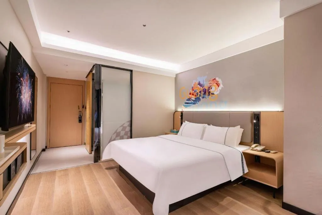 Bed in City Comfort Inn Guangzhou Zengcheng Wanda Plaza Metro Station