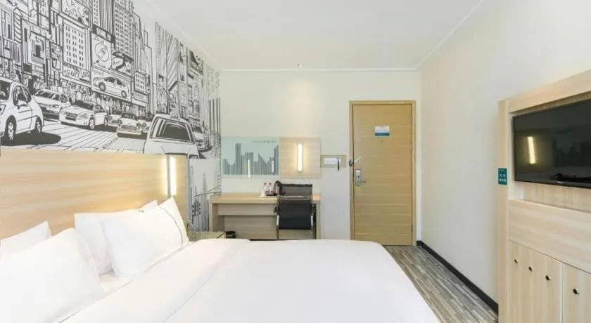 Bed in City Comfort Inn Guangzhou Zengcheng Wanda Plaza Metro Station