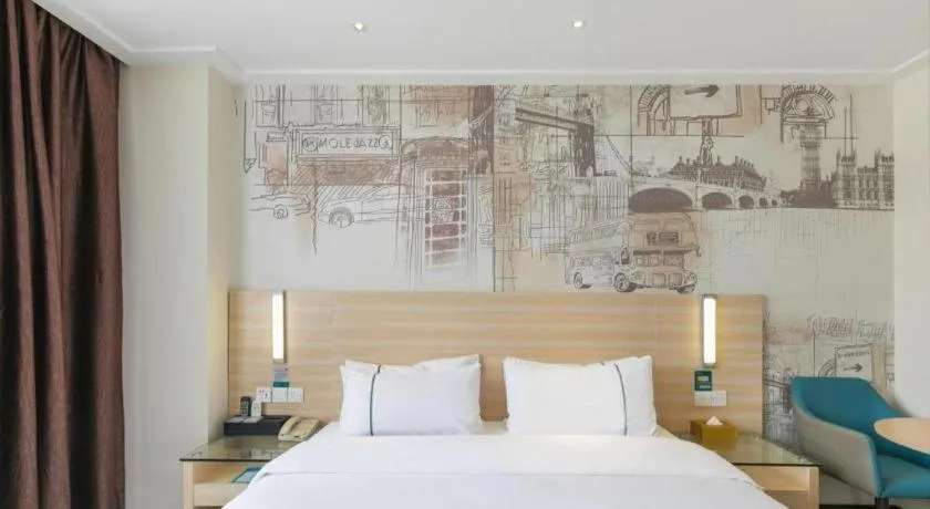 Bed in City Comfort Inn Guangzhou Zengcheng Wanda Plaza Metro Station