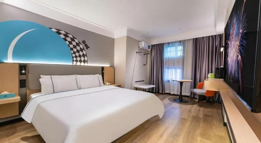 Bed in City Comfort Inn Guangzhou Zengcheng Wanda Plaza Metro Station