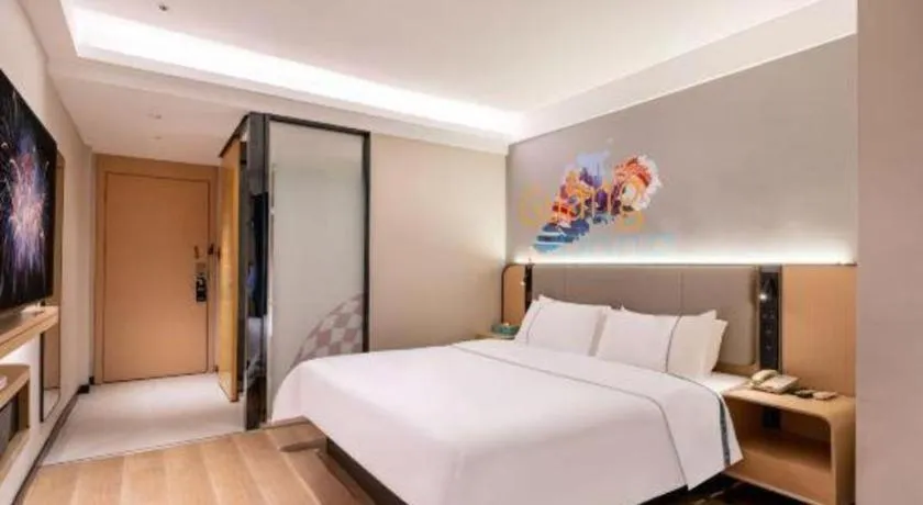 Bed in City Comfort Inn Guangzhou Zengcheng Wanda Plaza Metro Station