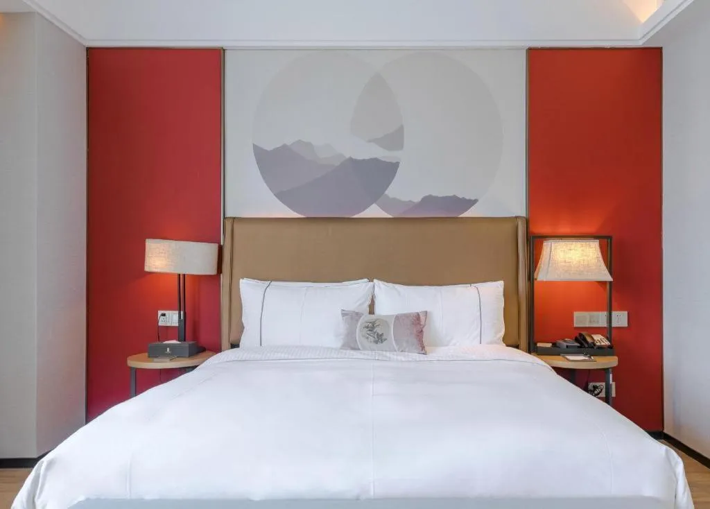 Bed in Echeng Hotel Guiyang Exhibition Center Financial City