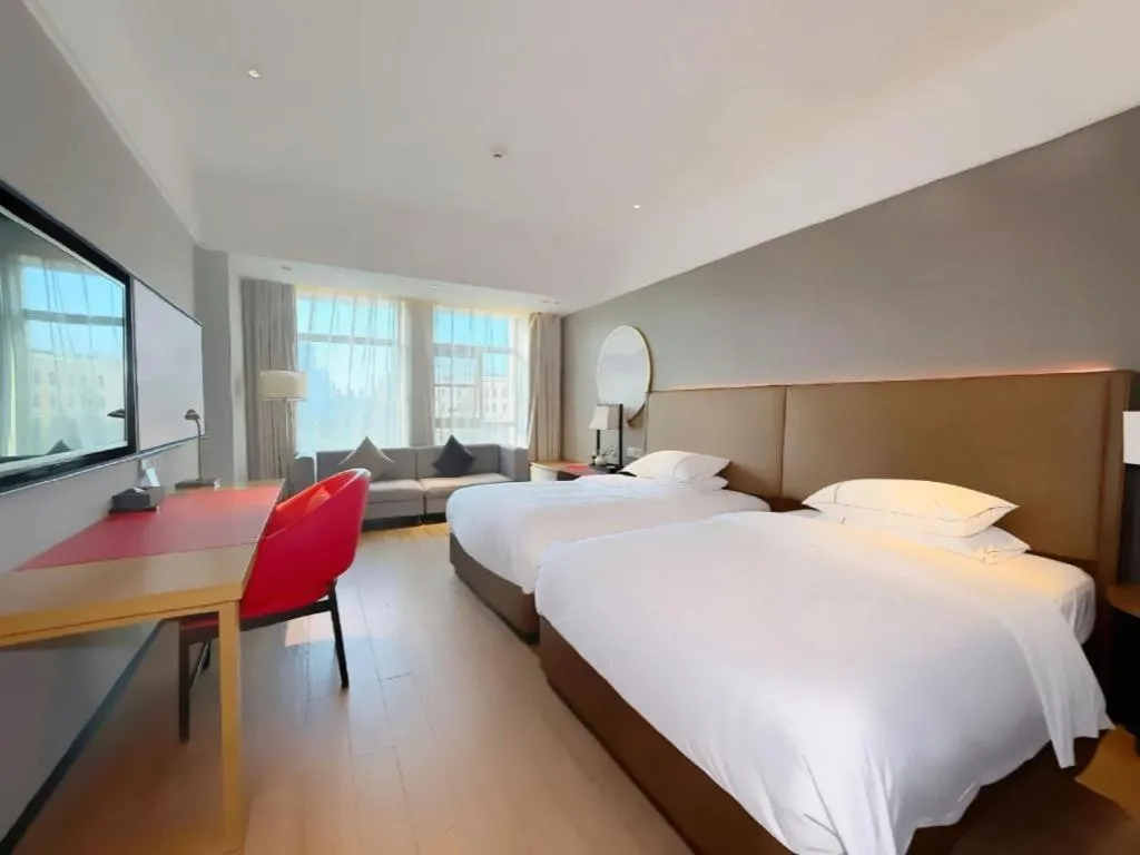 Bed in Echeng Hotel Guiyang Exhibition Center Financial City