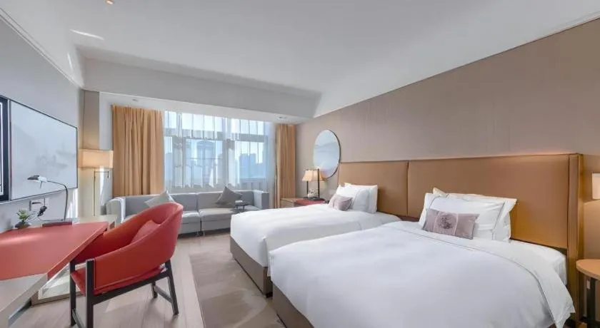 Bed in Echeng Hotel Guiyang Exhibition Center Financial City