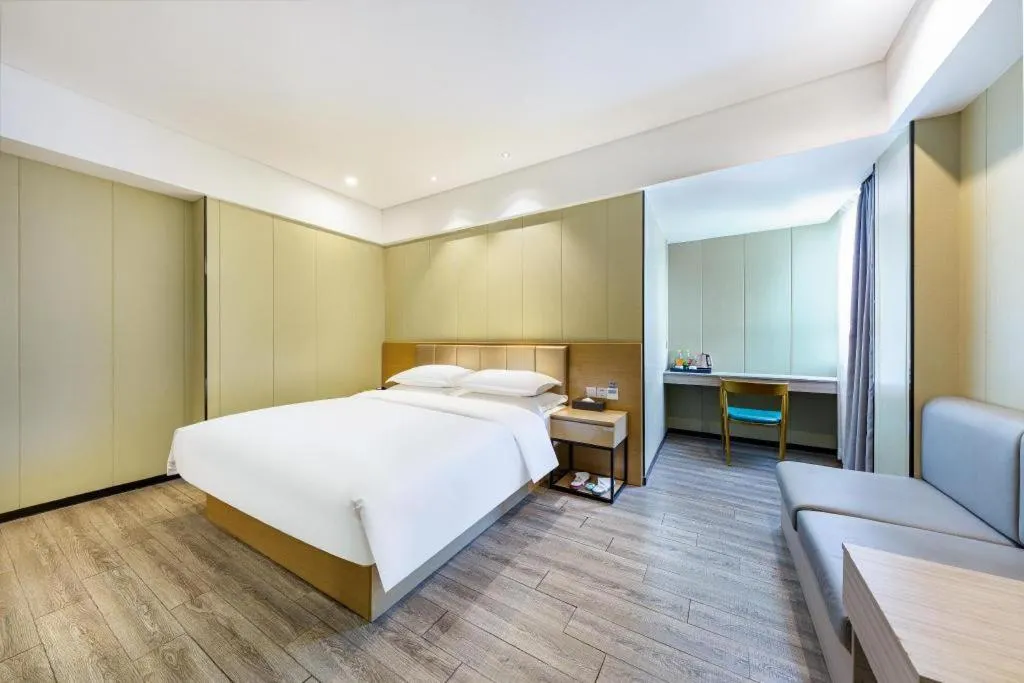 Bed in Borrman Hotel Xiamen Xiang'an Maxiang