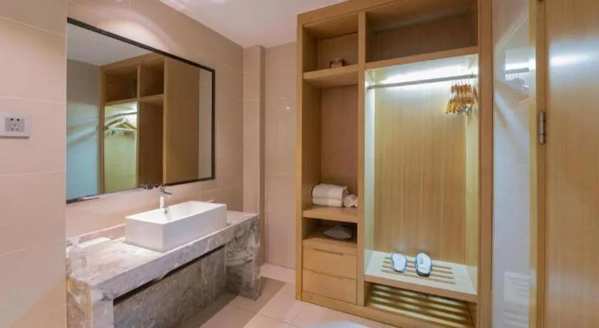 Bed in Echarm Hotel Hefei Binhu Exhibition Center