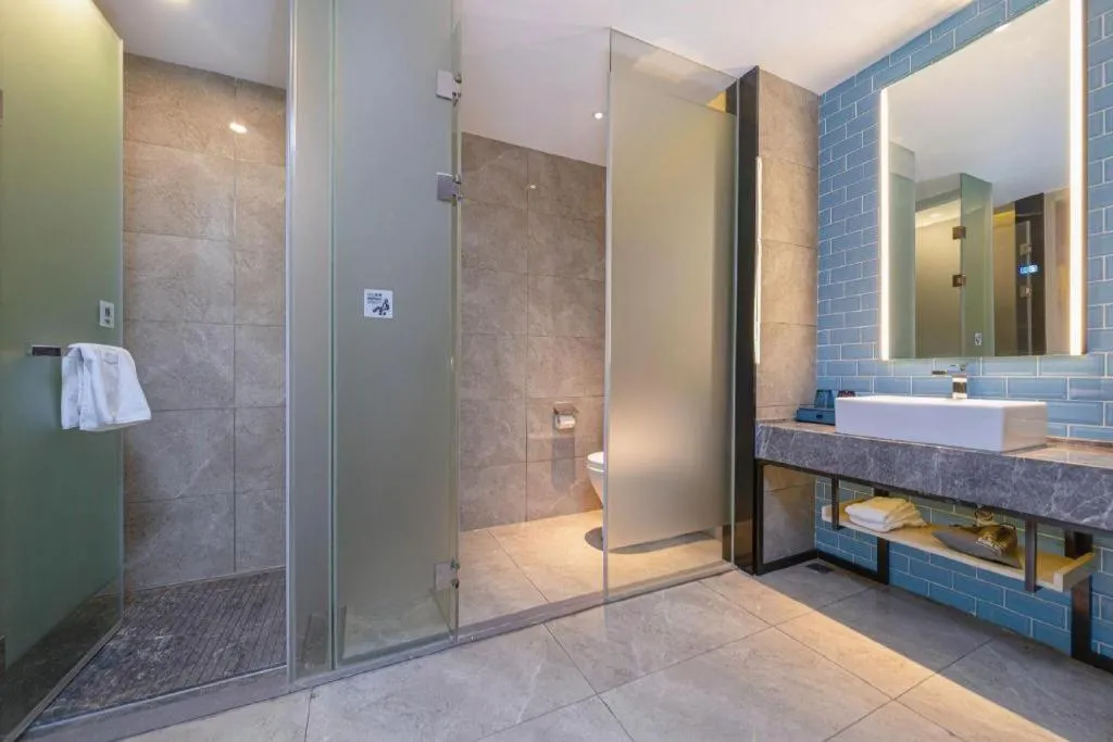 Bed in Echarm Hotel Hefei Binhu Exhibition Center