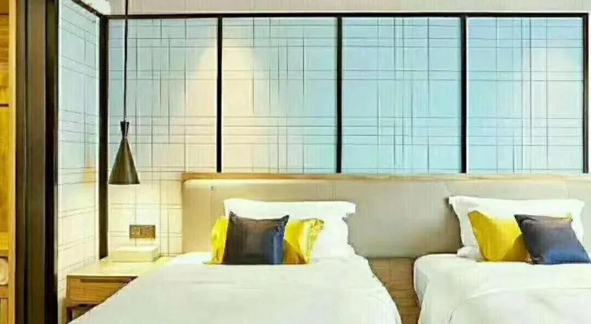 Bed in Echarm Hotel Hefei Binhu Exhibition Center