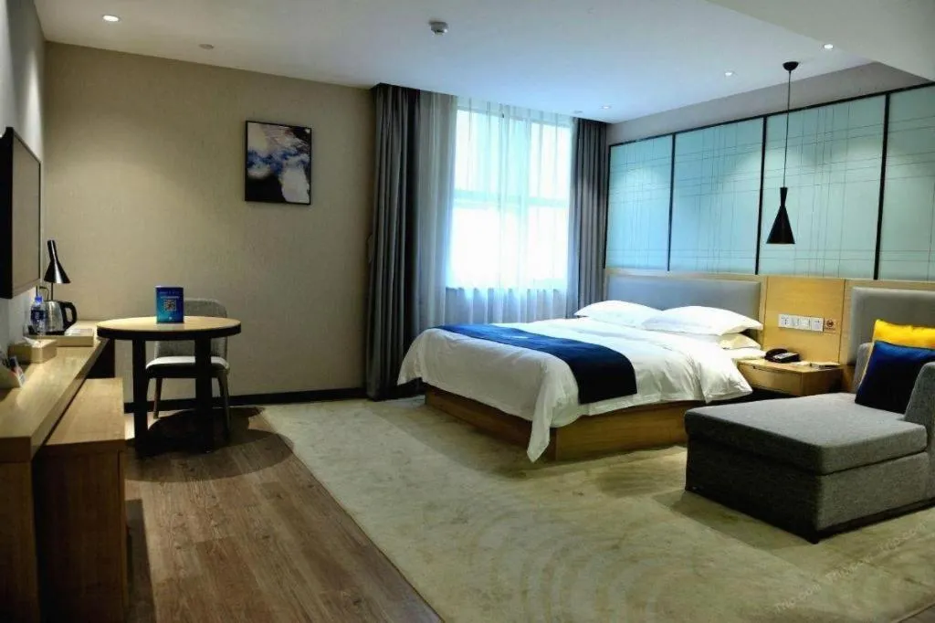 Bed in Echarm Hotel Hefei Binhu Exhibition Center