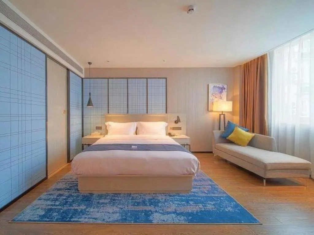 Bed in Echarm Hotel Hefei Binhu Exhibition Center