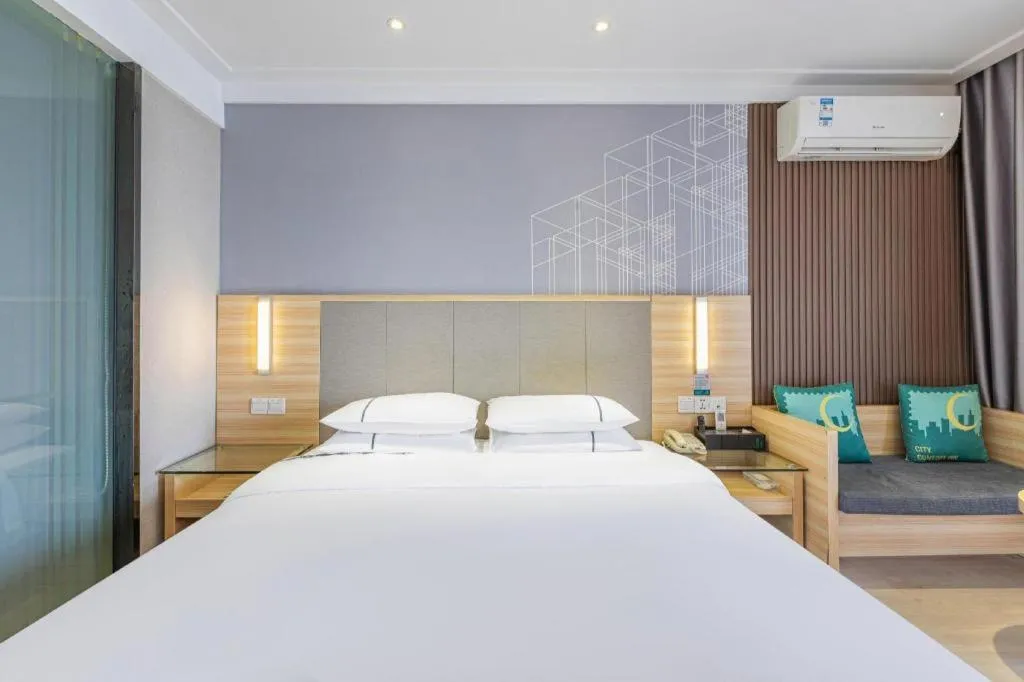 Bed in City Comfort Inn Wuhan Hubei University Of Economics