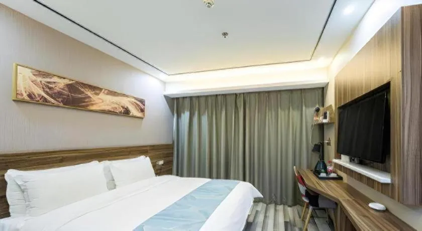 Bed in Borrman Hotel Zhenjiang Dashikou Suning Plaza