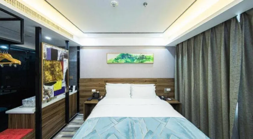 Bed in Borrman Hotel Zhenjiang Dashikou Suning Plaza