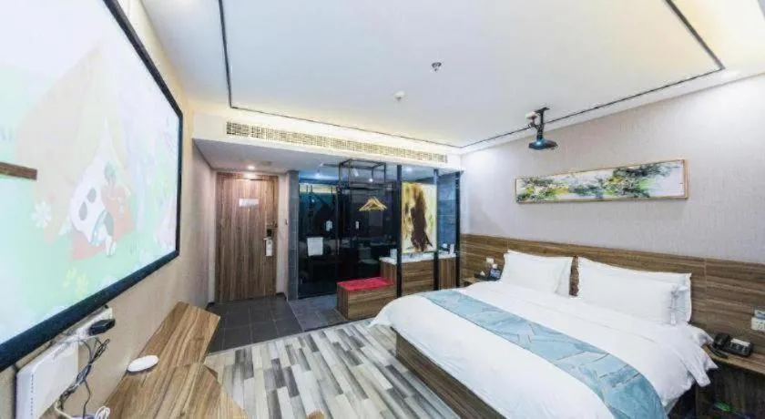Bed in Borrman Hotel Zhenjiang Dashikou Suning Plaza