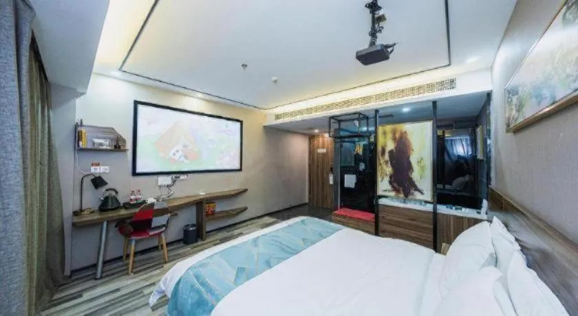 Bed in Borrman Hotel Zhenjiang Dashikou Suning Plaza