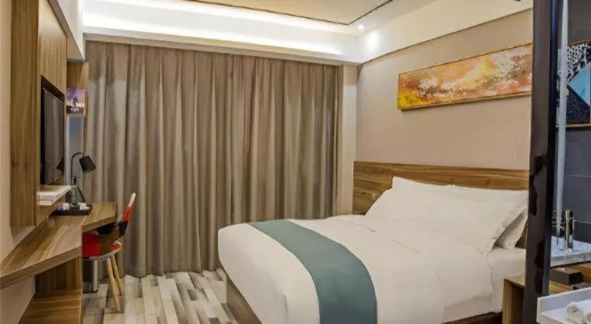 Bed in Borrman Hotel Zhenjiang Dashikou Suning Plaza
