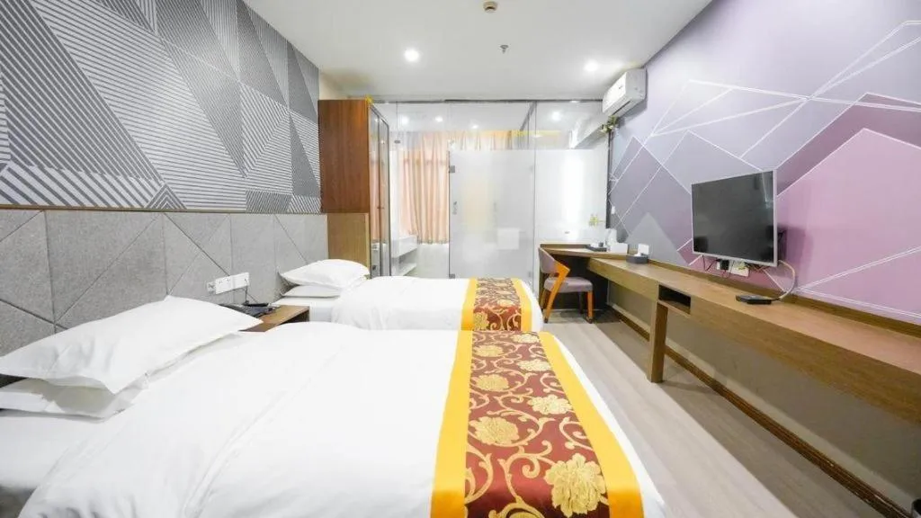 Bed in Borrman Hotel Wuxi Hubin Business Street