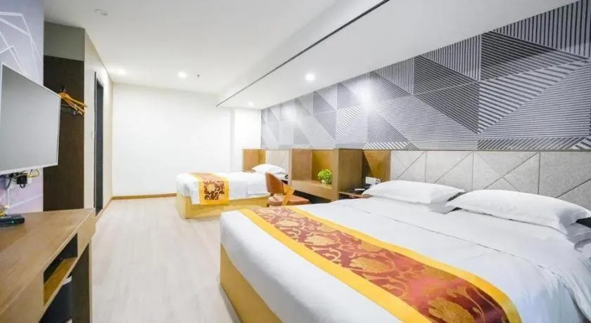 Bed in Borrman Hotel Wuxi Hubin Business Street