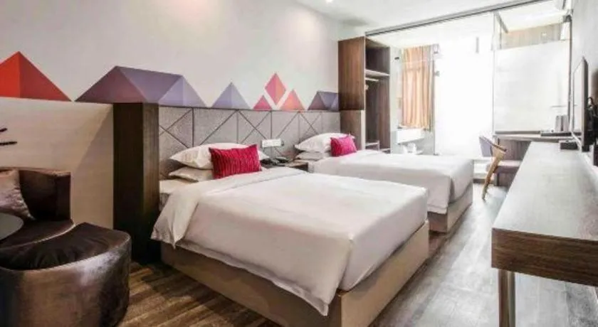 Bed in Borrman Hotel Wuxi Hubin Business Street