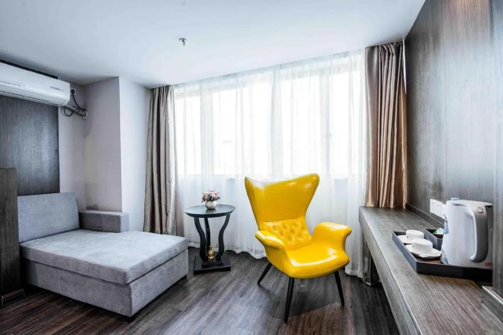Bed in Borrman Hotel Wuxi Hubin Business Street
