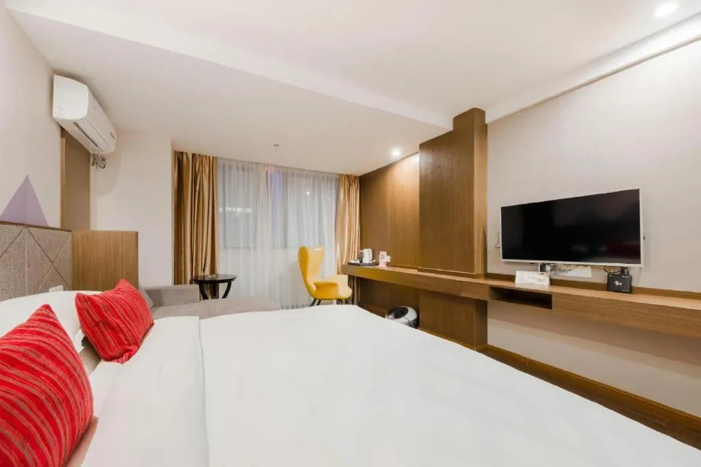 Bed in Borrman Hotel Wuxi Hubin Business Street