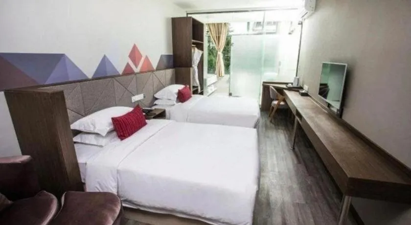 Bed in Borrman Hotel Wuxi Hubin Business Street