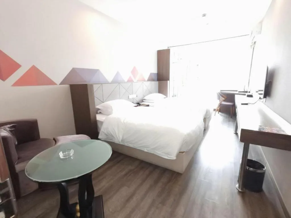 Bed in Borrman Hotel Wuxi Hubin Business Street