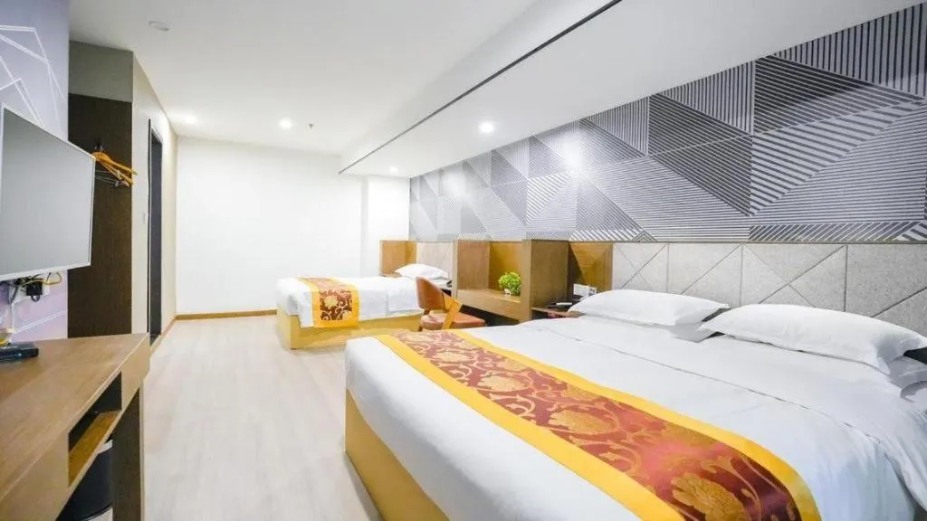 Bed in Borrman Hotel Wuxi Hubin Business Street
