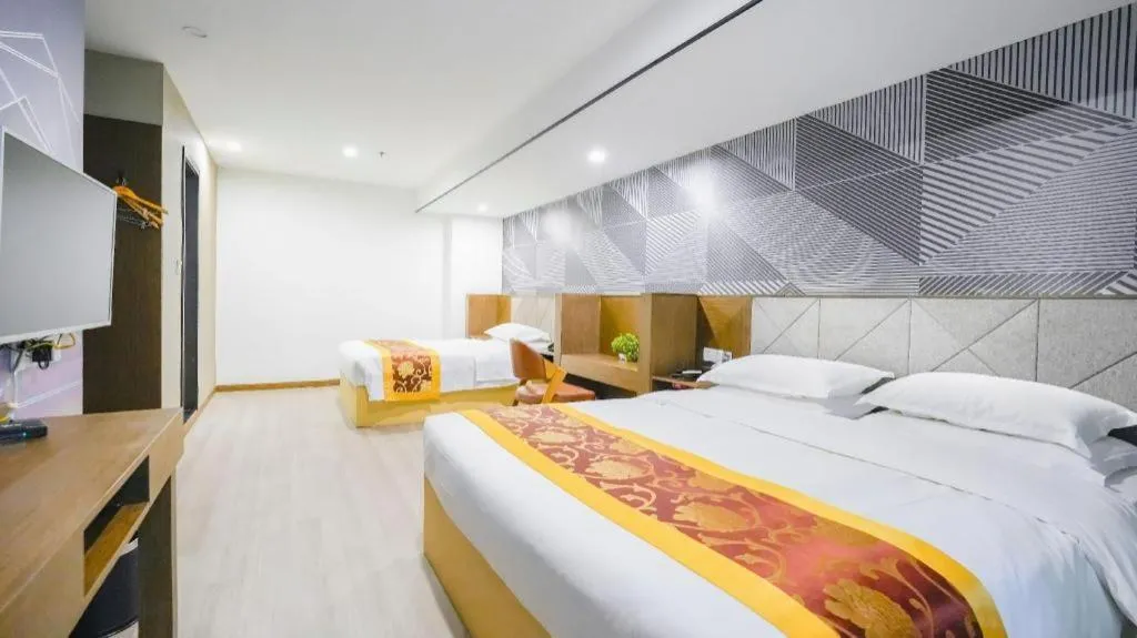 Bed in Borrman Hotel Wuxi Hubin Business Street