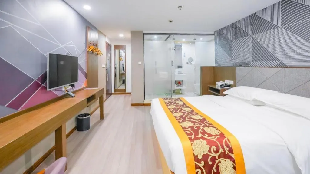 Bed in Borrman Hotel Wuxi Hubin Business Street