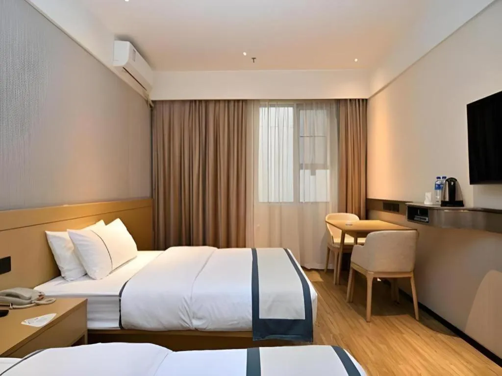 Bed in City Comfort Inn Kunming Nanping Pedestrian Street Wangfujing