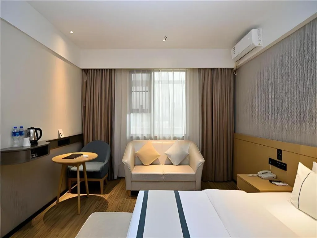 Bed in City Comfort Inn Kunming Nanping Pedestrian Street Wangfujing
