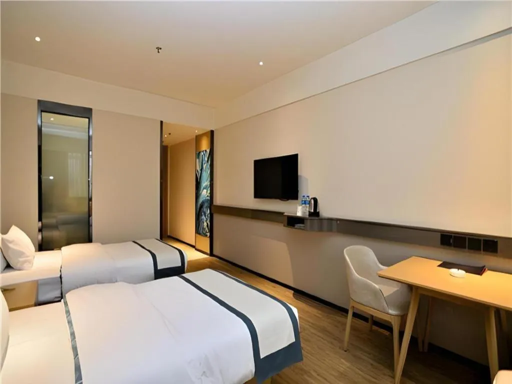 Bed in City Comfort Inn Kunming Nanping Pedestrian Street Wangfujing