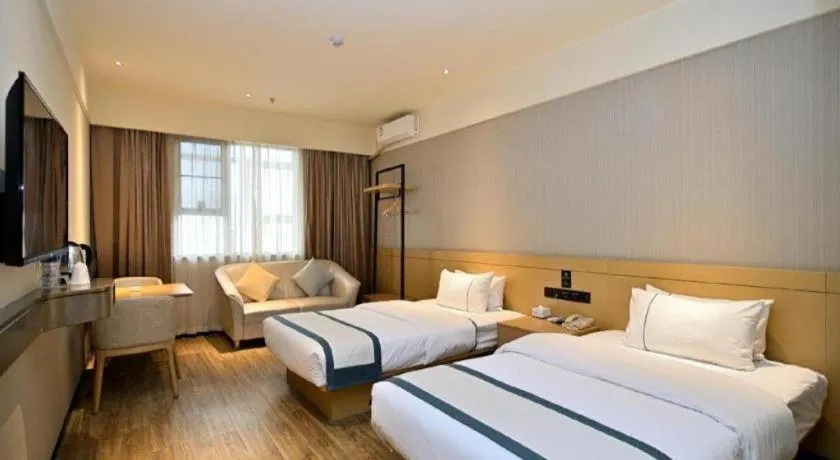 Bed in City Comfort Inn Kunming Nanping Pedestrian Street Wangfujing