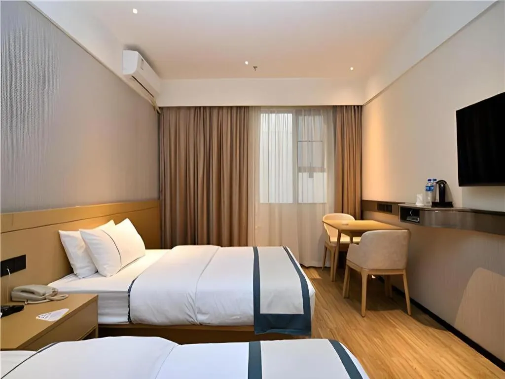 Bed in City Comfort Inn Kunming Nanping Pedestrian Street Wangfujing