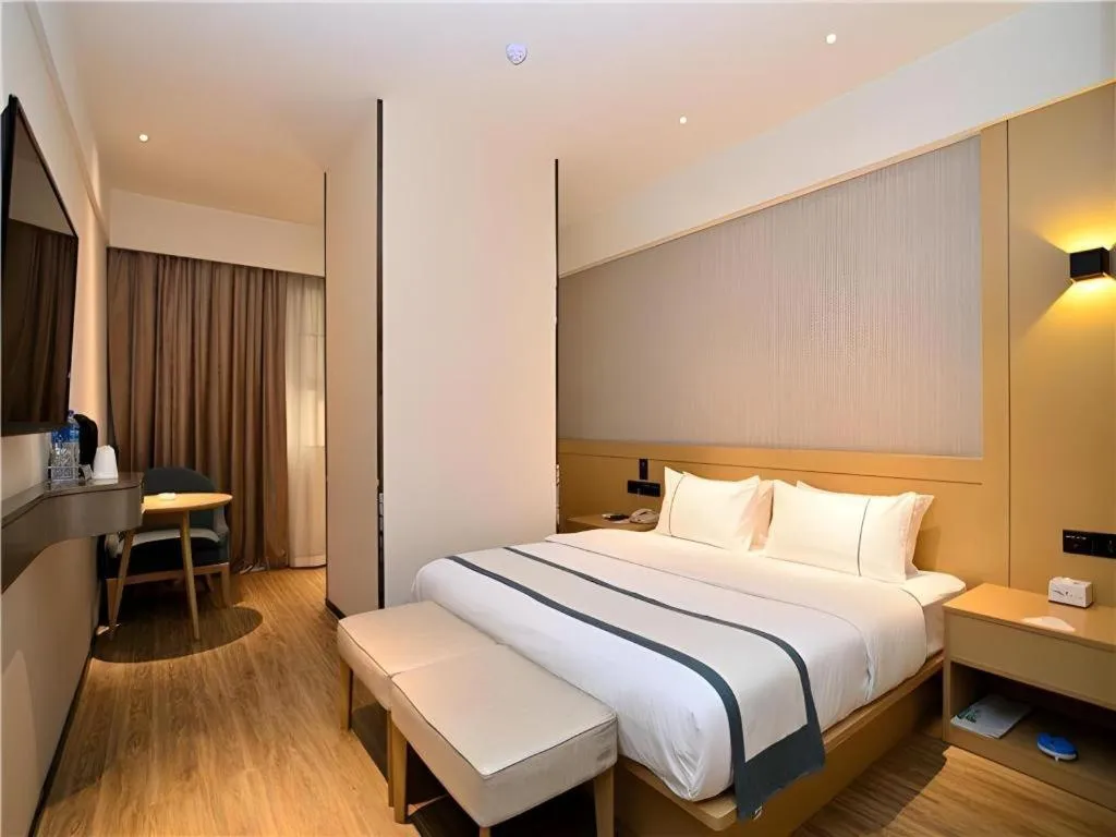 Bed in City Comfort Inn Kunming Nanping Pedestrian Street Wangfujing