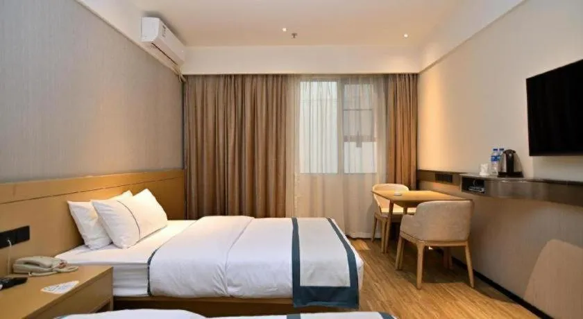 Bed in City Comfort Inn Kunming Nanping Pedestrian Street Wangfujing