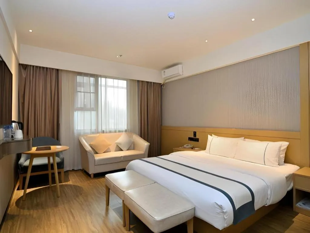Bed in City Comfort Inn Kunming Nanping Pedestrian Street Wangfujing