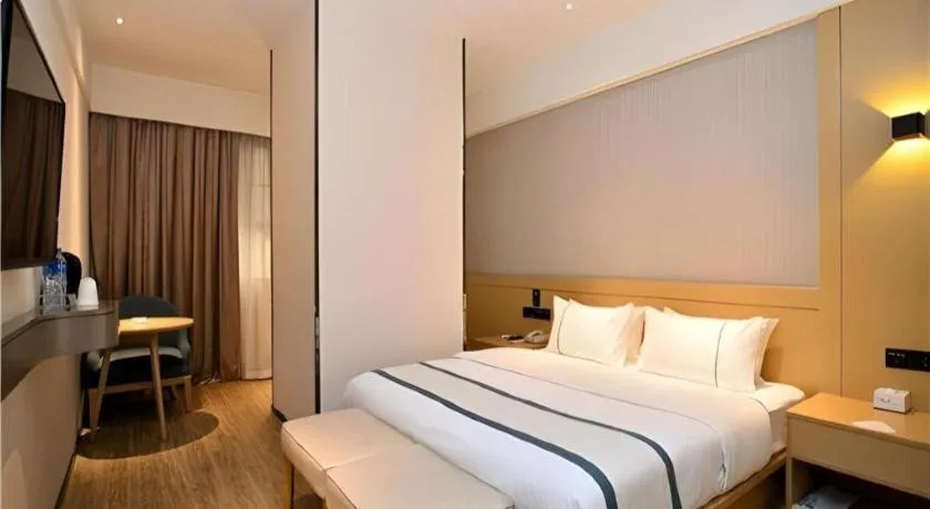 Bed in City Comfort Inn Kunming Nanping Pedestrian Street Wangfujing