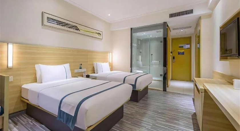 Bed in City Comfort Inn Dongguan Nancheng Tian'an Digital City