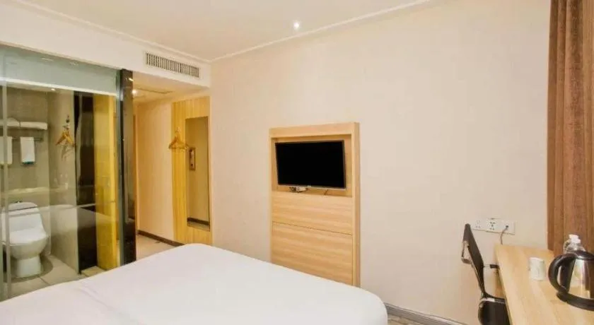 Bed in City Comfort Inn Dongguan Nancheng Tian'an Digital City