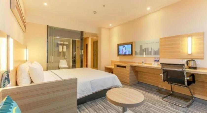 Bed in City Comfort Inn Wuhan Rui'an Street Metro Station