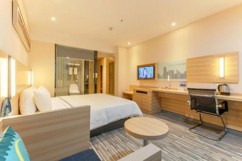 Bed in City Comfort Inn Wuhan Rui'an Street Metro Station