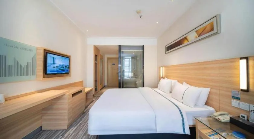 Bed in City Comfort Inn Wuhan Rui'an Street Metro Station