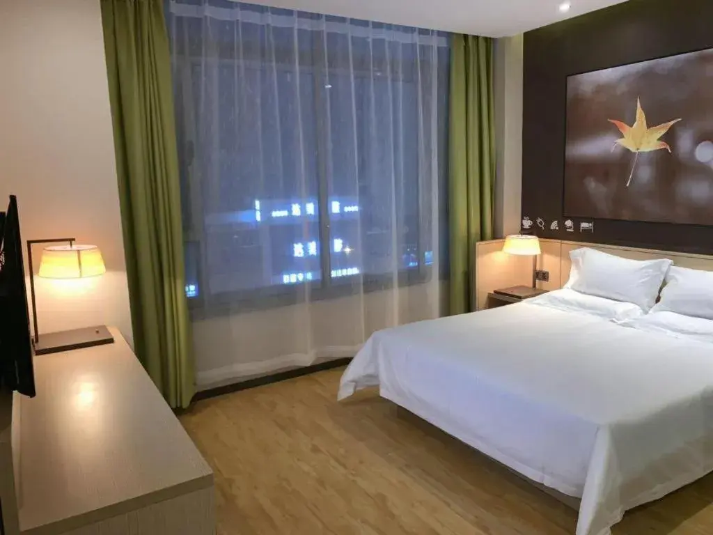 Bed in IU Hotel Taiyuan Changfeng West Street The Mixc Bed in IU Hotel Taiyuan Changfeng West Street The Mixc