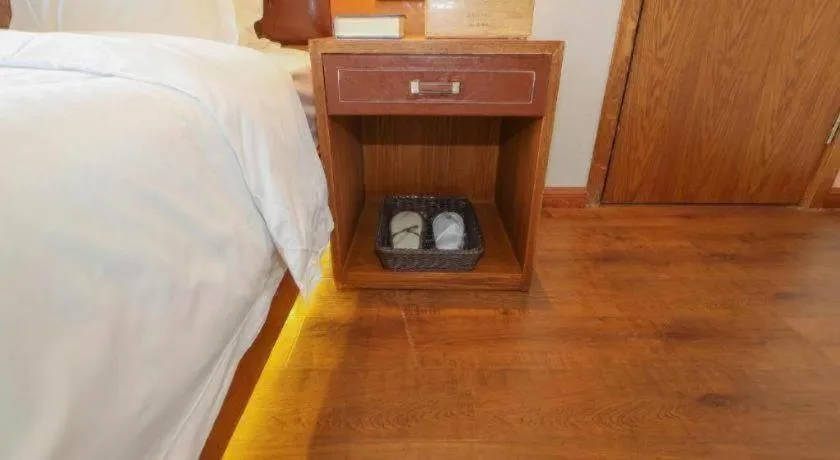 Bed in James Joyce Coffetel· Yinchuan International Exhibition Center Wanda Square Qinshui Street